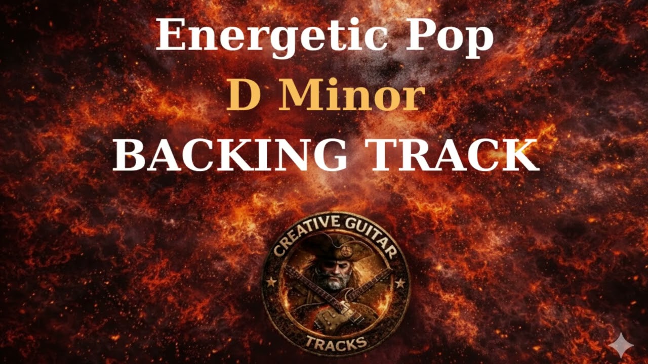 Pop Backing Track in D Minor | For Guitar Practice | 130 BPM