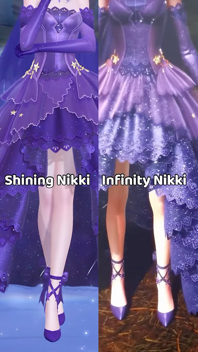 What do you notice about Infinity Nikki vs Shining Nikki’s Star Sea?