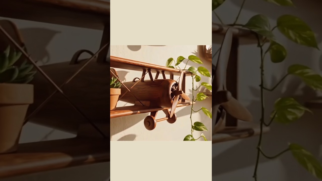 From Trash to Treasure: Stunning DIY Aircraft wall Shelf Decor