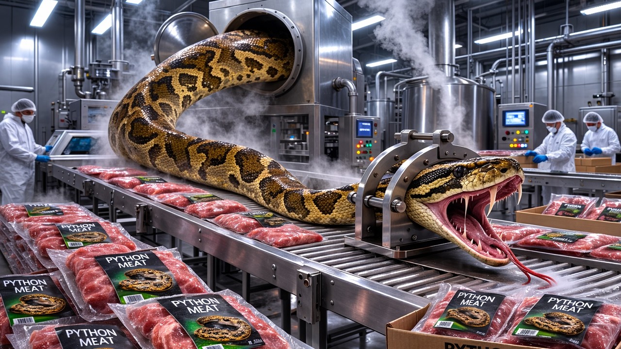 Inside the World’s Largest Snake Processing Factory Full Industrial Process
