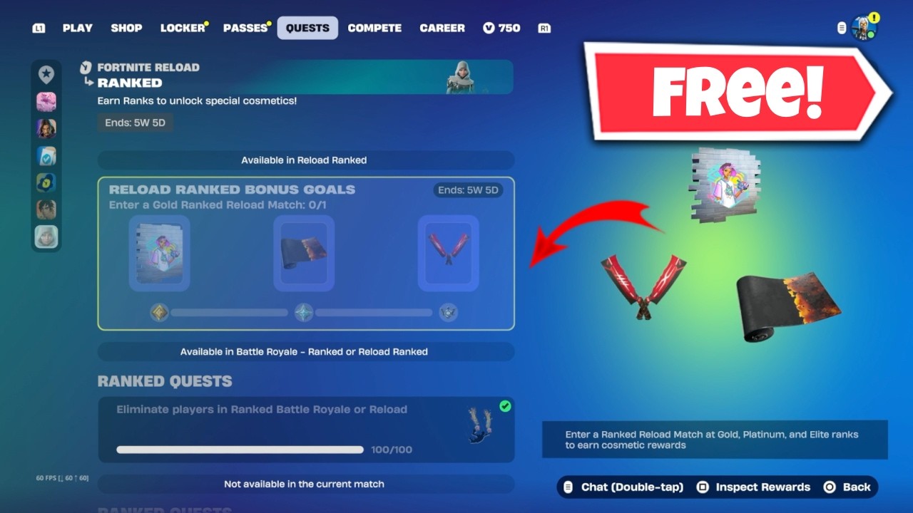 Free Ranked Reload Rewards Update! (Fortnite Reload Lantern Fest)