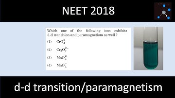 Which one of the following ions exhibits d-d transition and paramagnetism as well? | NEET 2018 |