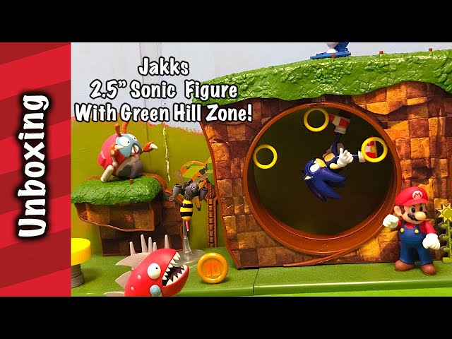  Sonic The Hedgehog Green Hill Zone Playset with 2.5