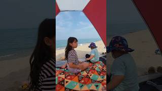 연재민재 강릉연곡솔향기캠핑장♡ 바다여행♡ #shorts #강릉여행 #바다여행 #캠핑