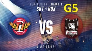 ROX vs SKT Game 5 Highlights - 2016 Worlds Knockout Stage Semifinals