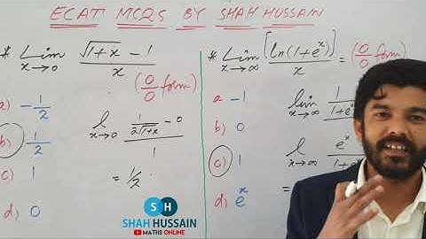 ENTRY TEST LIMITS MCQS SHORT TRICKS using L,HOSPITAL