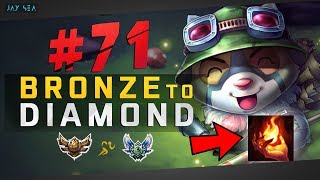 STOP PLAYING TEEMO WRONG! - Do This Strat | Teemo Top Chall Build | Bronze to Diamond Episode #71