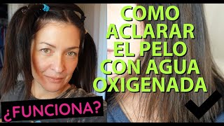 COMO ACLARAR EL PELO CON AGUA OXIGENADA Y BICARBONATO. COMO PINTARSE EL CABELLO CON AGUA OXIGENADA