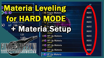 Level Up Materia Guide (15k AP/hour) - Final Fantasy VII REMAKE INTERGRADE | HARD MODE Materia Setup