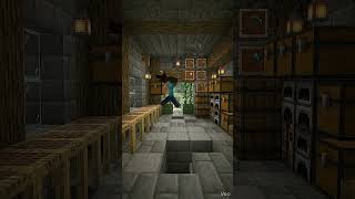 Minecraft Garage Restoration 😱 From Mossy Ruin to INSANE Build! #shorts #interiordesign