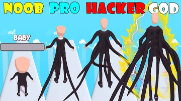 NOOB vs PRO vs HACKER vs GOD - Slender Run!