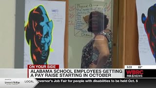 Alabama school employees getting a pay raise starting in October