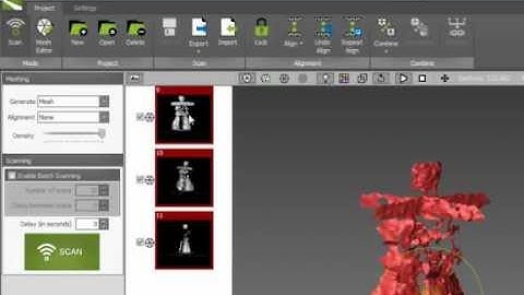 Kinect 3D Scanning Software KScan3D Tutorial - Part 3: Aligning Scans