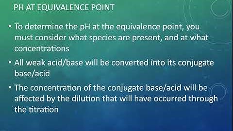 Titration calculations   initial and equivalence point pH