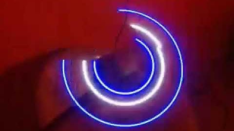 LED pov (propellor display) with different effects