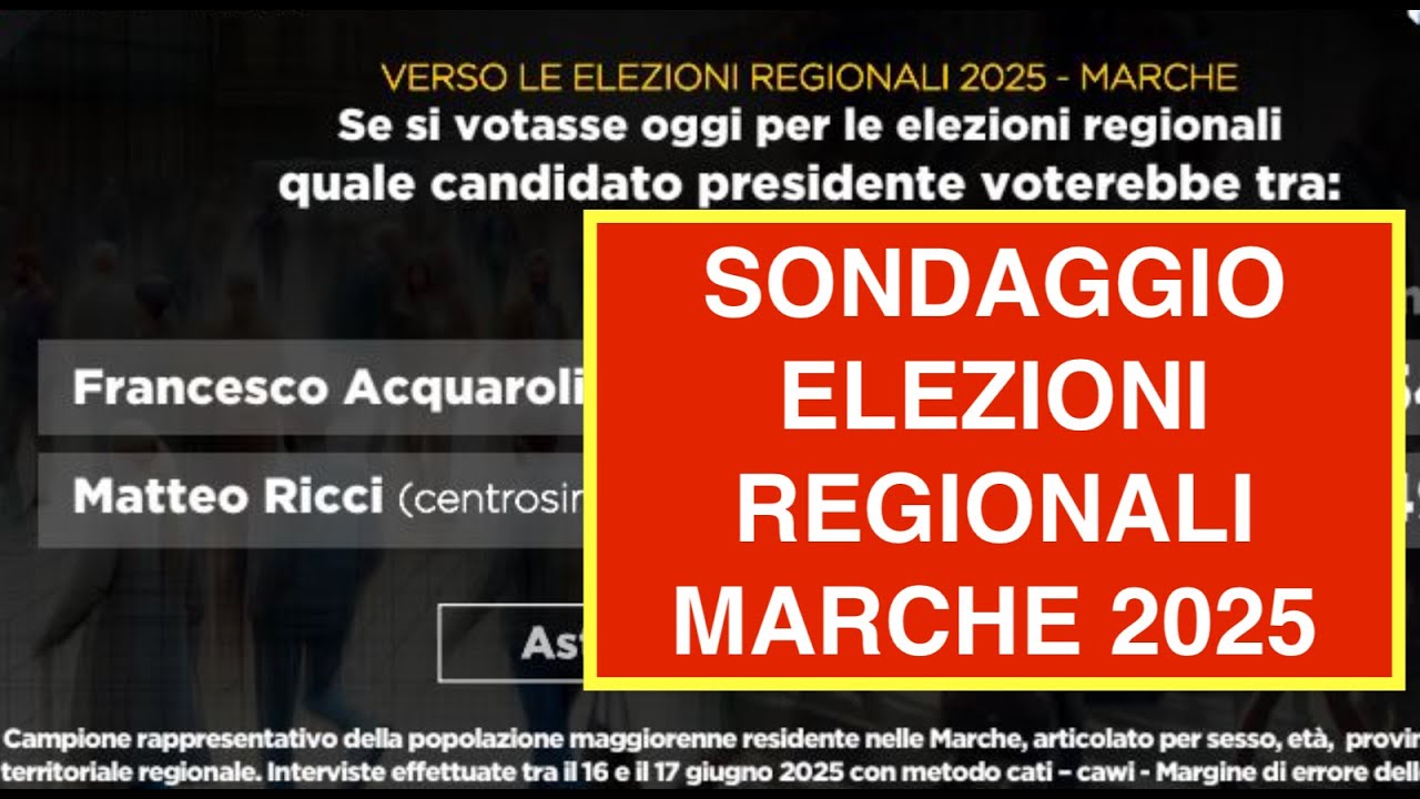 elezioni regionali marche 2025 data