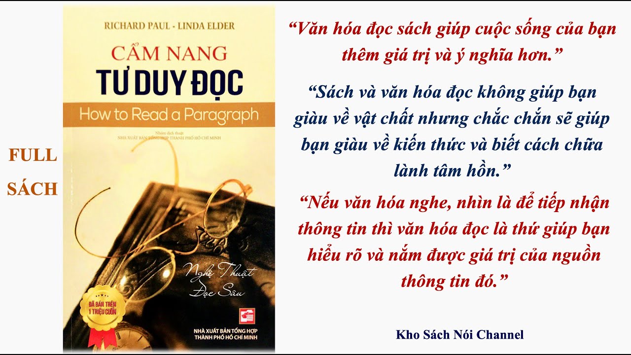 Cẩm Nang Tư Duy Đọc | Đã bán trên 1 triệu Cuốn | Kho Sách Nói Channel