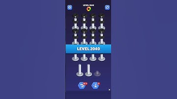 Nut Sort Level 2040 - Color Puzzle Game by Kiwi Fun #games #puzzle #NutSort #NutSortSolution