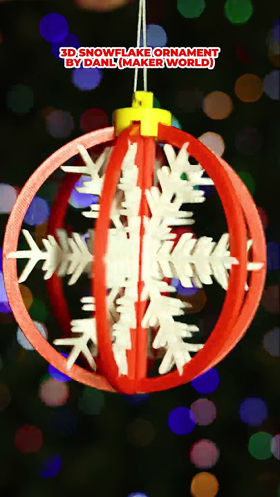 3D Snowflake Ornament #3dprinting