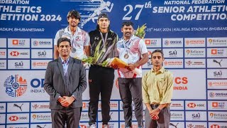 Neeraj Chopra in Action: Men's Javelin throw Finals - Indian Senior Athletics Championship 2024