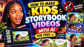 Full 😱 How To Make Kids Storybook Videos With AI FOR FREE | Step-By-Step Tutorial Update