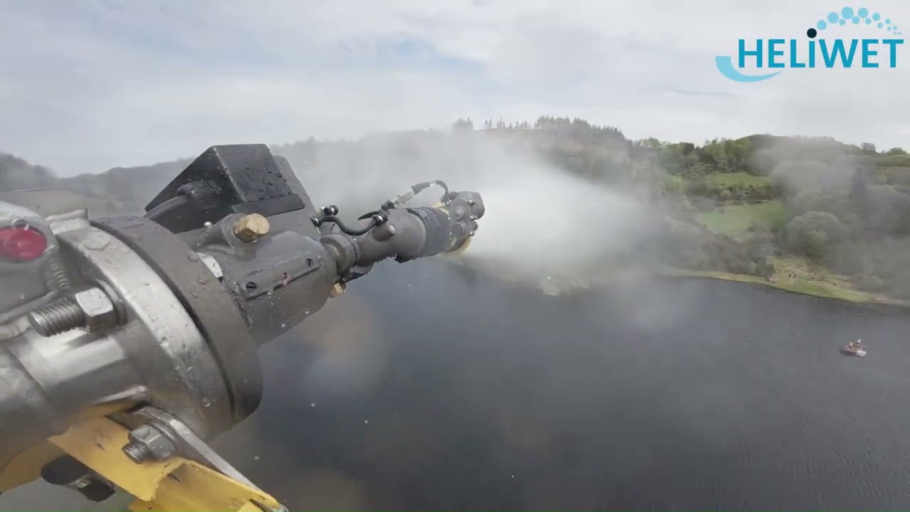 Test with a pump in a boat