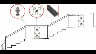 Узоры для лестниц и ограждений - изготовление, шаблон