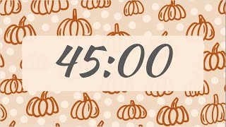 45-Minute Cozy Fall & Thanksgiving Countdown Timer 🍂🦃