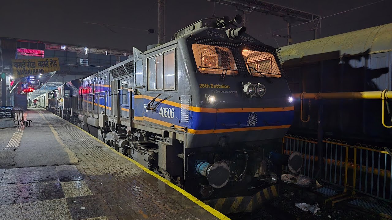 40506 TKD WDP-4D+40337 TKD WDP-4D TWINS HAULING 20476 MIRAJ BIKANER SUPERFAST EXPRESS 
