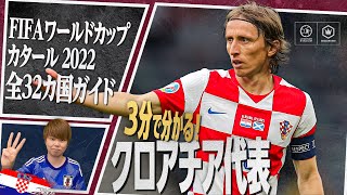 3分で分かる！ クロアチア代表🇭🇷【FIFA ワールドカップ カタール 2022 全32カ国ガイド 24／32】