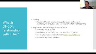 Webinar: Understanding Who's Who - DHCD, the LHA Board, and the Local Tenant Organization 3.9.22