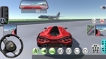 how to get fly button Lamborghini sian//3d driving class