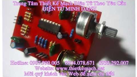 Mạch Điều Chế Xung PWM Điều Khiển Tốc Độ Động Cơ