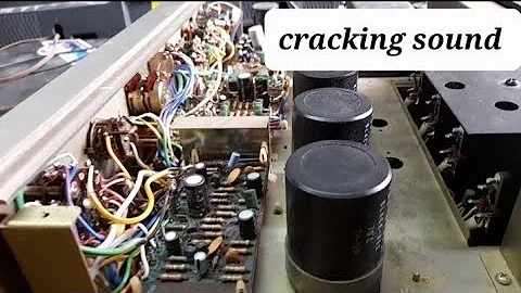 Pioneer Vintage Amplifier cracking sound, tip kung paano gawin ayusin#electronics #repair #tutorial
