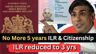New Official Rules For UK 3 years ILR \& Citizenship 2024: British Citizenship New Rules