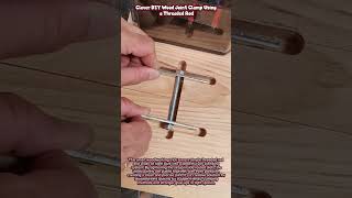 Clever DIY Wood Joint Clamp Using a Threaded Rod #woodworking #wood #tools #diyprojects Profile