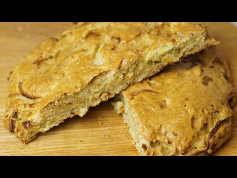 Луковый Пирог! Луковая лепёшка Без возни с тестом! Так Просто и так Вкусно!