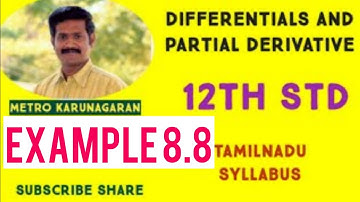 12th Std Maths Example 8.8 Let f(x,y) = 3x-5y+8/(x²+y²+1) for (x,y) in R². ST f is continuous on R²