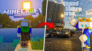 I Turned Minecraft PE Into GTA 5… It Actually Work 😍