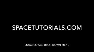 How to Add a Drop-Down Menu in Squarespace How-To Video