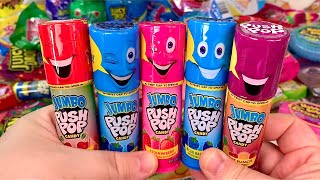 Unboxing Satisfying Asmr Jumbo Push Pop Candy Gummy Jelly Food Challenge Mukbang