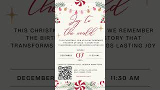 Christmas Program invitation