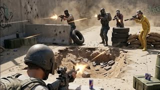 1v4 in arena #best offline game in the world #best tdm player 