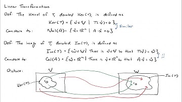 Linear Algebra - Linear Transformations on Vector Spaces
