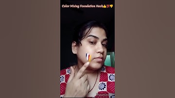 Color Mixing Foundation Hack👍💯👎 #shorts #youtubeshorts #shortvideo #makeup #makeuphacks #beauty