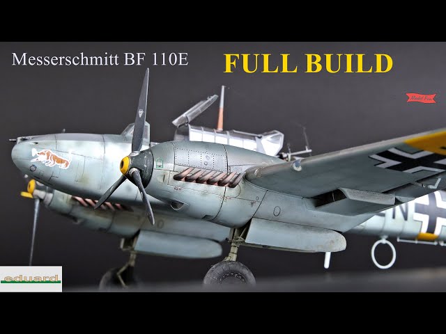 Messerschmitt BF-110E 1:48 FULL BUILD Eduard 8203 - YouTube
