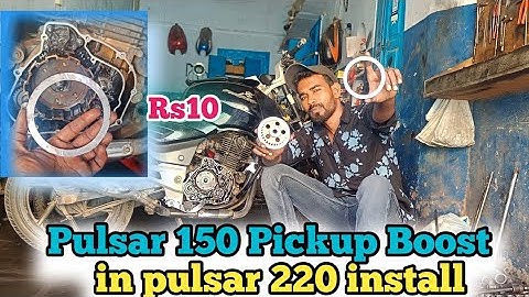 Pulsar 150 Pickup Boost in pulsar 220 pickup install Bike || Pulsar bike pickup kaise improve Karen
