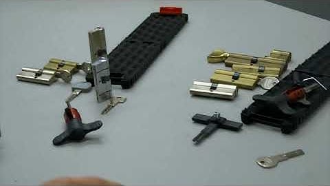 ABUS D6 & Cisa Asix - Lock picking Topolino decoder and impression tin foil tool comparison