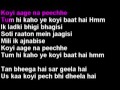 Ek Ladki Bheegi Bhaagi Si Hindi Karaoke With Lyrics