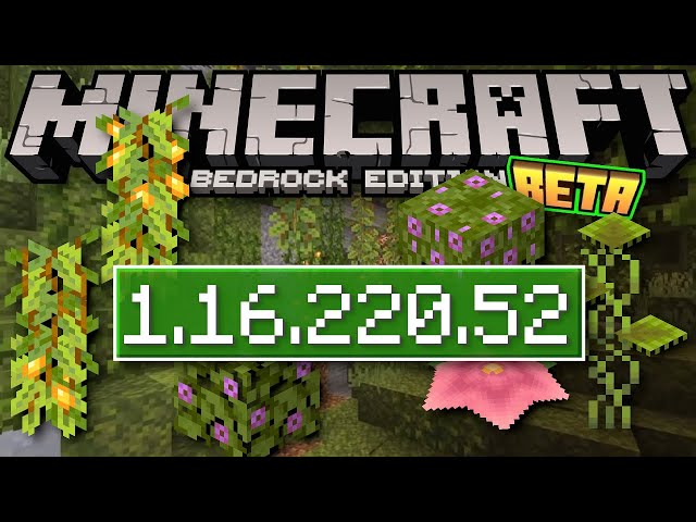 How to download Minecraft 1.16.220 bedrock update